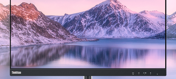 联想ThinkVision T27a-30显示器 27英寸超窄边框全高清显示器178°广视角低蓝光护眼设计