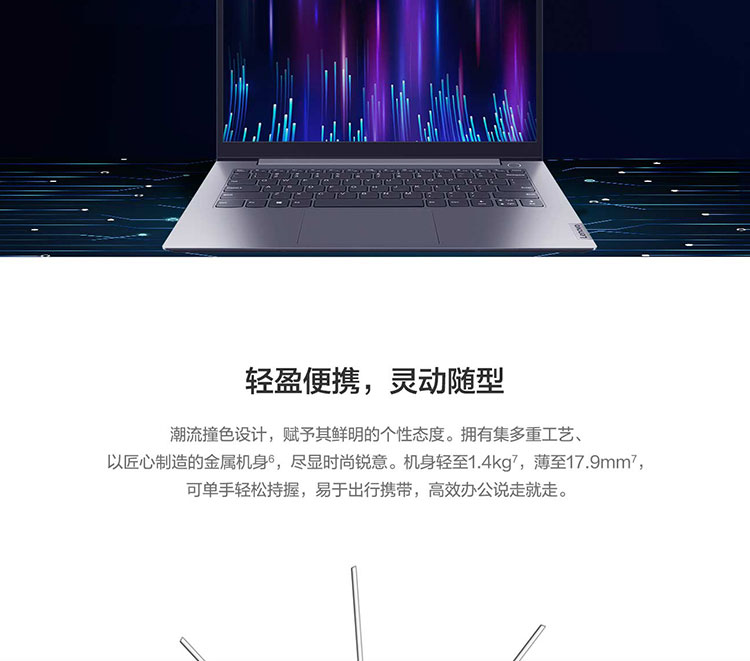 联想ThinkBook 14笔记本 11代酷睿i5-1137G7轻薄高性能商务本可扩展至40GB内存2TB固态硬盘