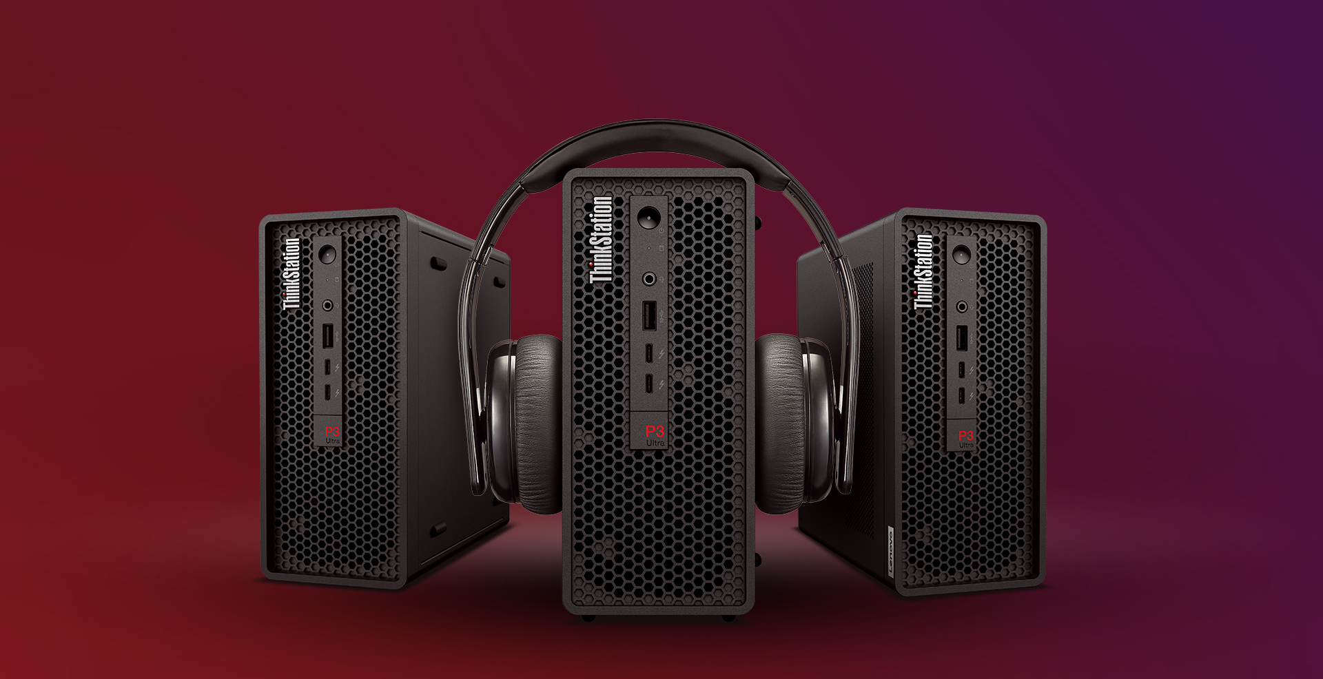 联想ThinkStation P3 ULTRA工作站 超小型高性能专业工作站支持7屏多任务办公
