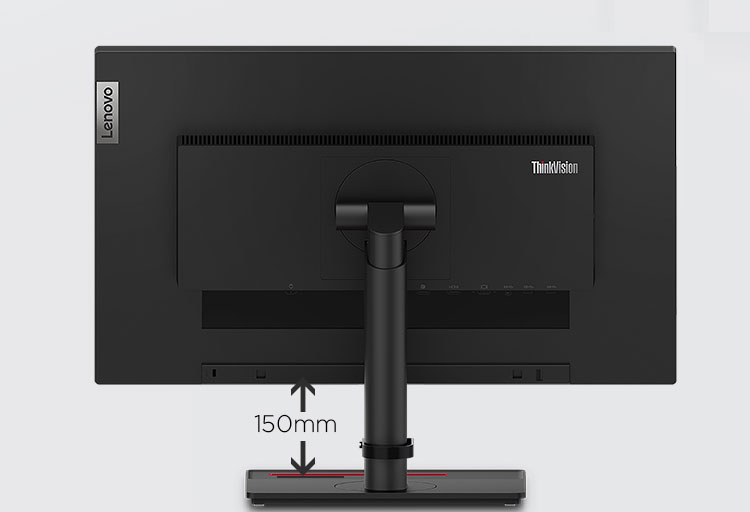 联想ThinkVision P24i显示器 23.8英寸FHD办公显示器窄边框设计全功能升降旋转底座