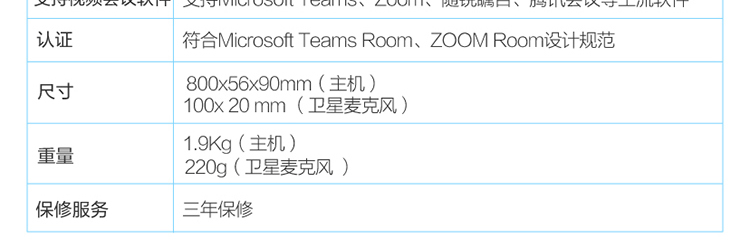 联想ThinkSmart Bar 智能会议条形音响 高保真音效与全向麦克风拾音适配大型会议室