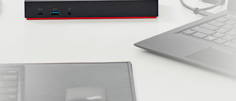 联想ThinkPad 40AF0135CN双接口扩展坞 USB-A/USB-C兼容 高功率充电和双4K显示