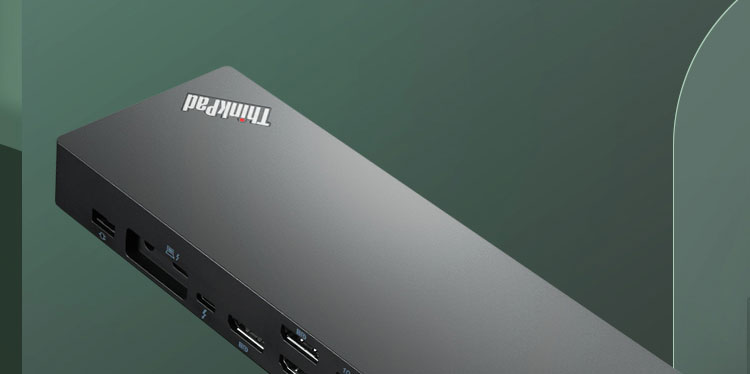 联想ThinkPad Thunderbolt 4 Dock 40B00300CN 高速40Gbps传输多屏办公300W输入/230W输出