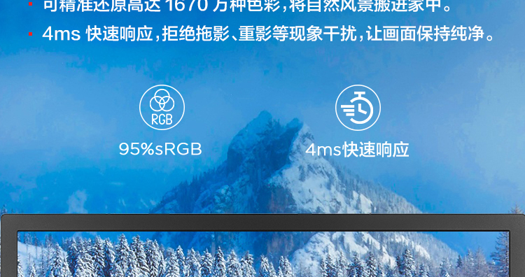 联想ThinkVision T2224d显示器 21.5英寸IPS高清显示器1670万色广视角灵活调节底座