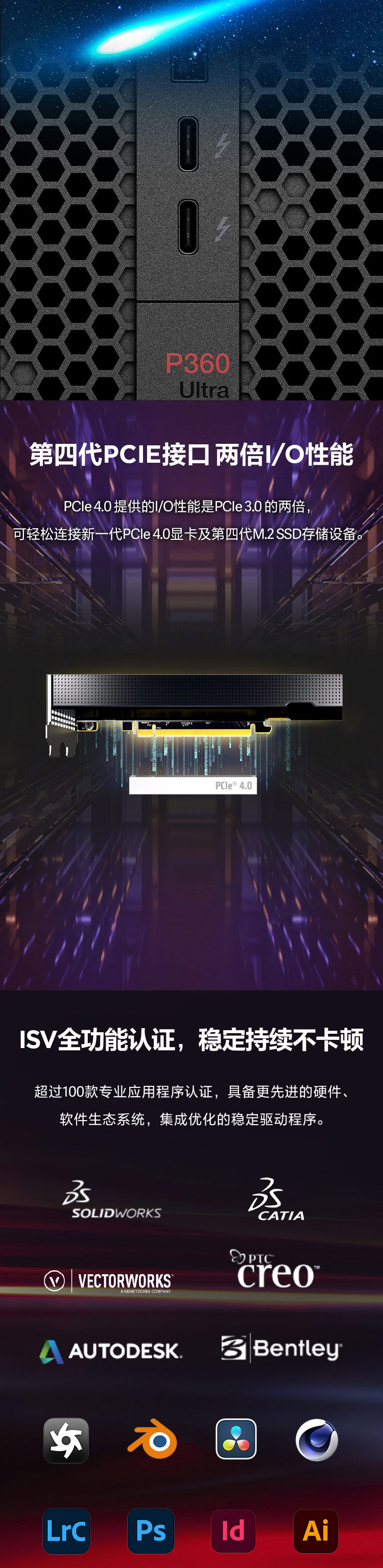 联想ThinkStation P360 ULTRA工作站 高算力小巧设计办公空间无忧