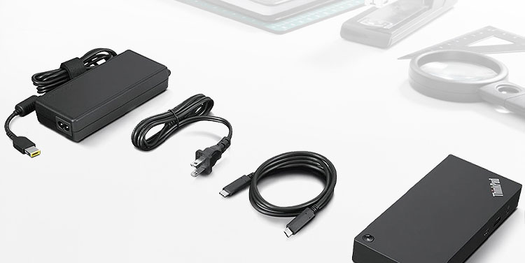 ThinkPad通用USB-C扩展坞40AY0090CN 90W电源65W快充多屏办公无忧