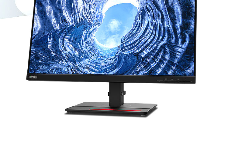 联想ThinkVision P24i显示器 23.8英寸FHD办公显示器窄边框设计全功能升降旋转底座