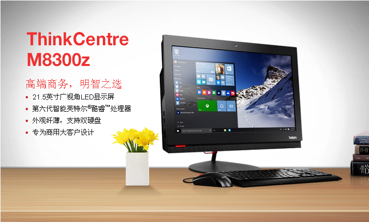 联想ThinkCentre M8300z一体机 联想商用办公酷睿i5-6500 4GB DDR4 500GB硬盘