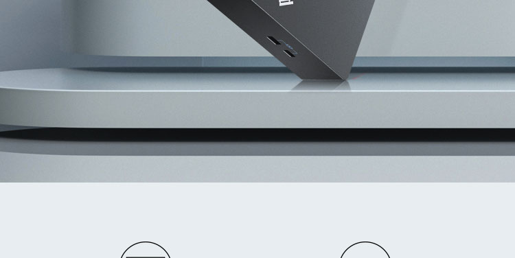 ThinkPad通用USB-C扩展坞40AY0090CN 90W电源65W快充多屏办公无忧