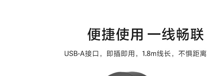 联想100 USB头戴耳麦 商务VoIP通话专用舒适佩戴清晰收音