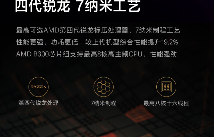 联想启天A850一体机 21.5英寸微边框广视角屏低蓝光护眼设计