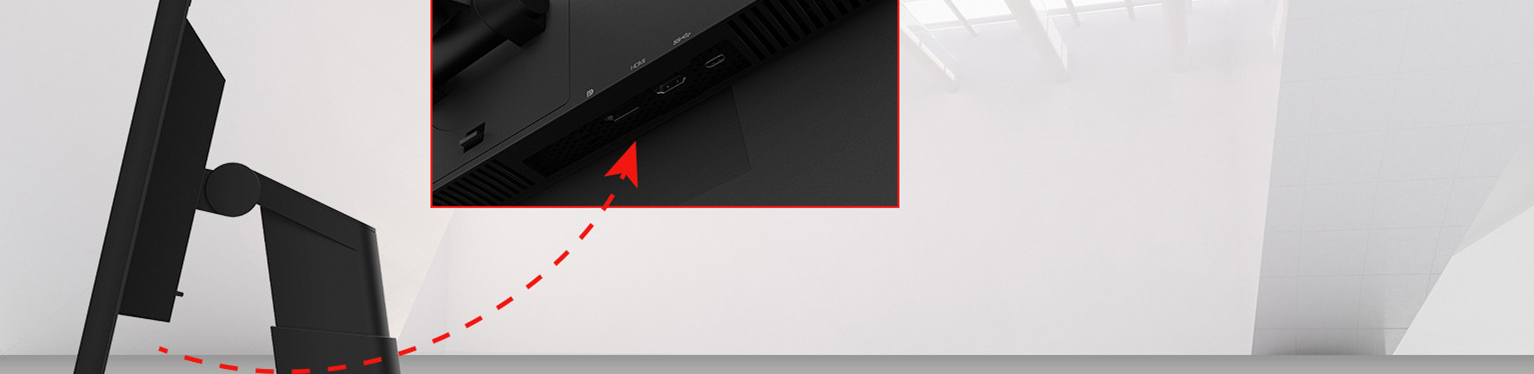 联想ThinkVision P25m-10显示器 25英寸IPS显示器16:10宽屏178°广视角高效办公首选