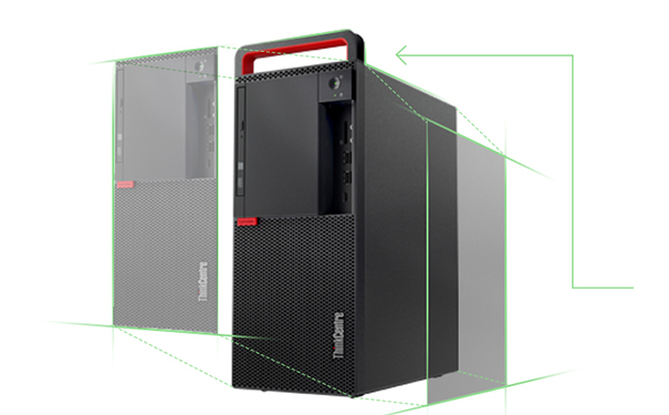 联想ThinkCentre M710t商用办公台式机 Intel i5-7500 4GB内存1TB硬盘