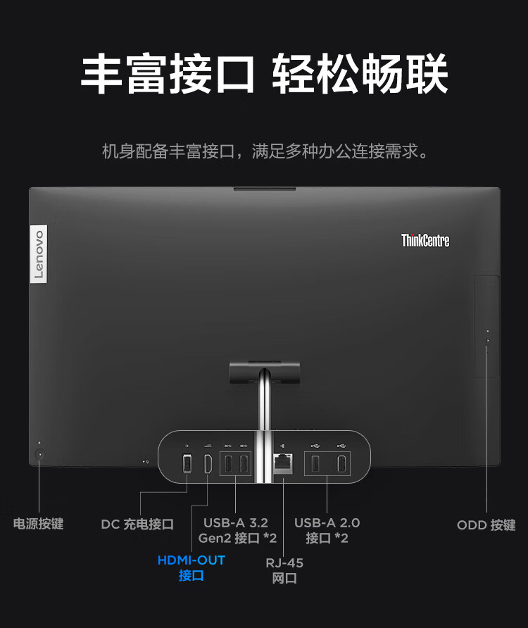 联想ThinkCentre Neo S700一体机 第12代Intel i5处理器8核12线程高效办公首选
