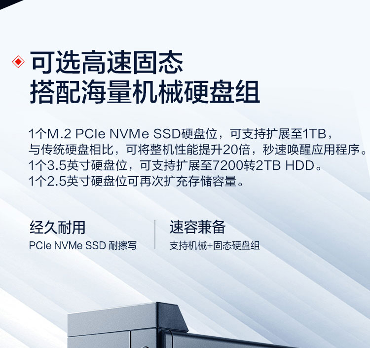 联想启天M640商用台式机 第十一代英特尔酷睿处理器Rocket Lake Q570芯片组