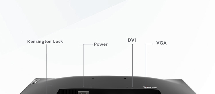 联想ThinkVision TE23-20显示器 23英寸IPS全高清显示器广视角窄边框设计