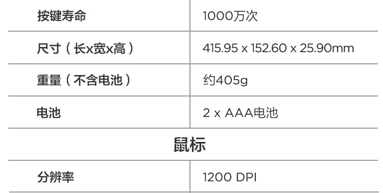 联想KN210无线键鼠套装 长距操作与人体工学舒适体验耐用节能省心