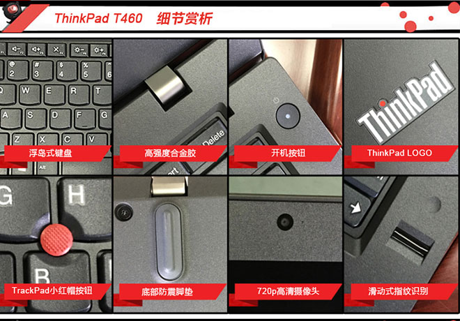ThinkPad T460高效商务笔记本 支持32GB内存与NVIDIA独显