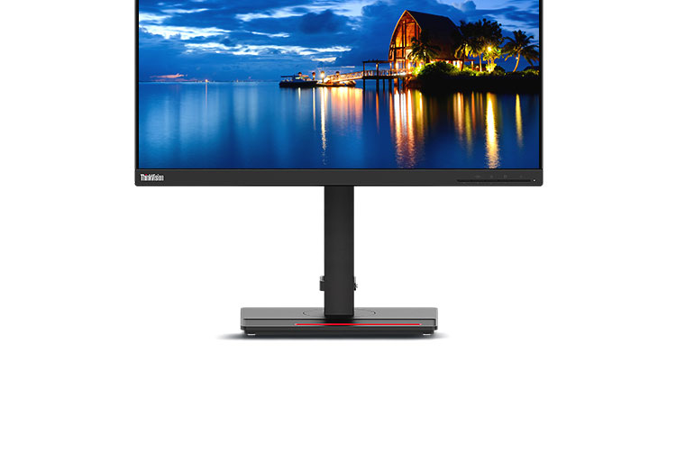 联想ThinkVision P24i显示器 23.8英寸FHD办公显示器窄边框设计全功能升降旋转底座