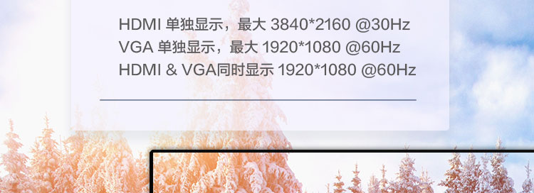 联想USB-C多功能视频转换器36004205 支持4K/1080P高清输出与扩展模式