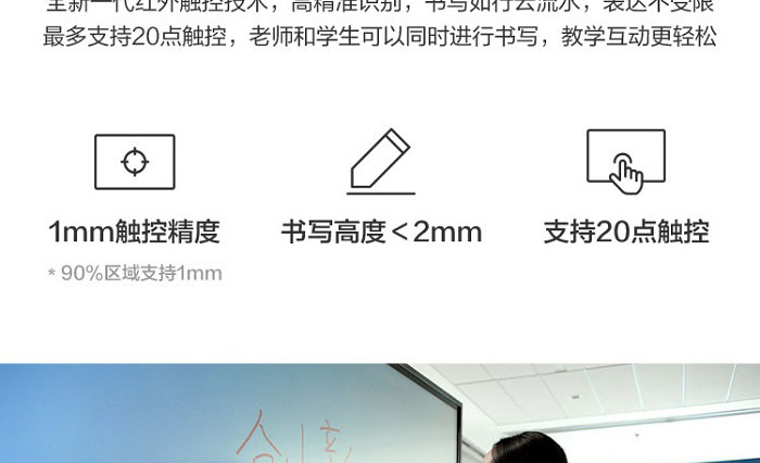 联想M1 Pro智慧教育大屏 超清显示与流畅书写的互动课堂多点触控与高清画质