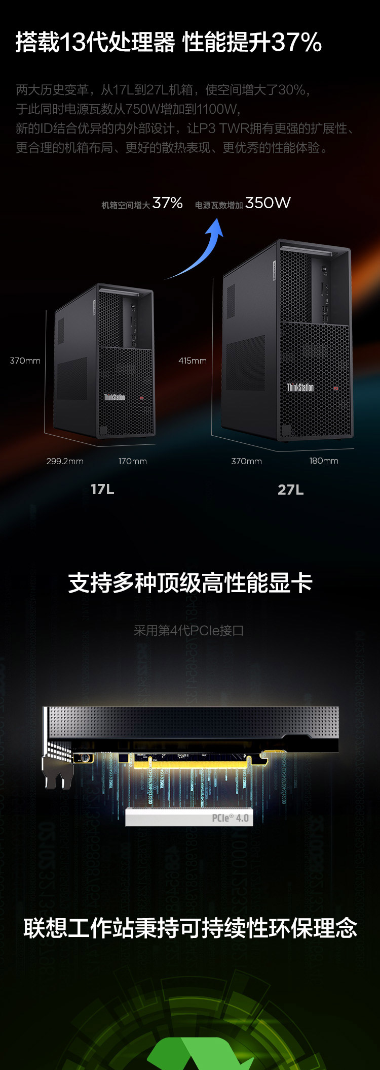 联想ThinkStation P3工作站 13代酷睿驱动性能飙升37%扩展与散热全面升级