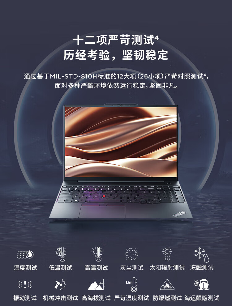 联想ThinkPad E16 AI笔记本 英特尔酷睿16核设计高效多任务办公利器