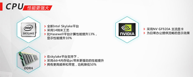 联想扬天S5130一体机 第六代英特尔酷睿DDR4内存NV GF920A独显