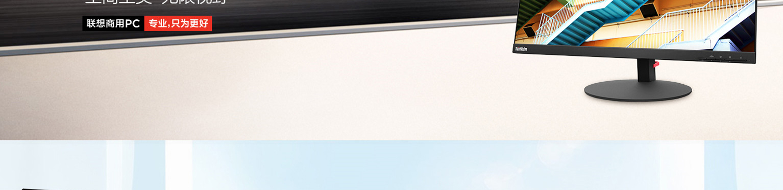 联想ThinkVision P25m-10显示器 25英寸IPS显示器16:10宽屏178°广视角高效办公首选