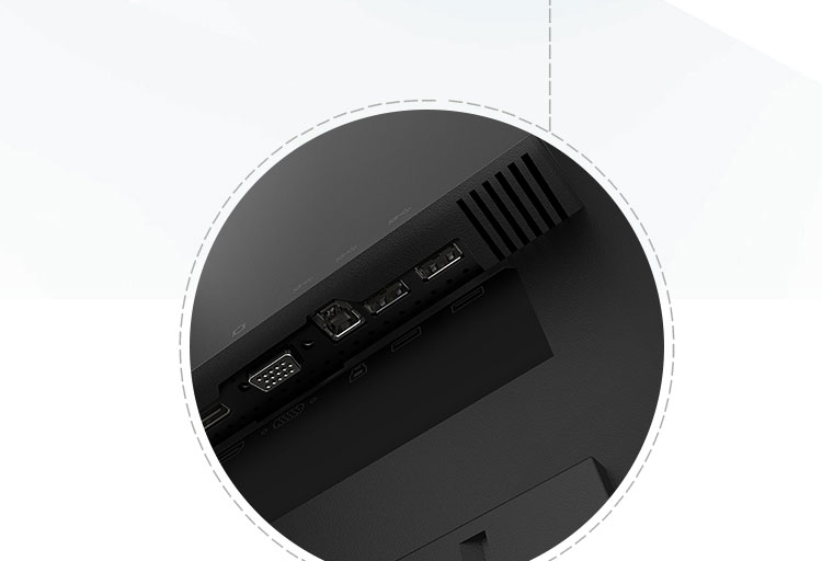 联想ThinkVision P24i显示器 23.8英寸FHD办公显示器窄边框设计全功能升降旋转底座