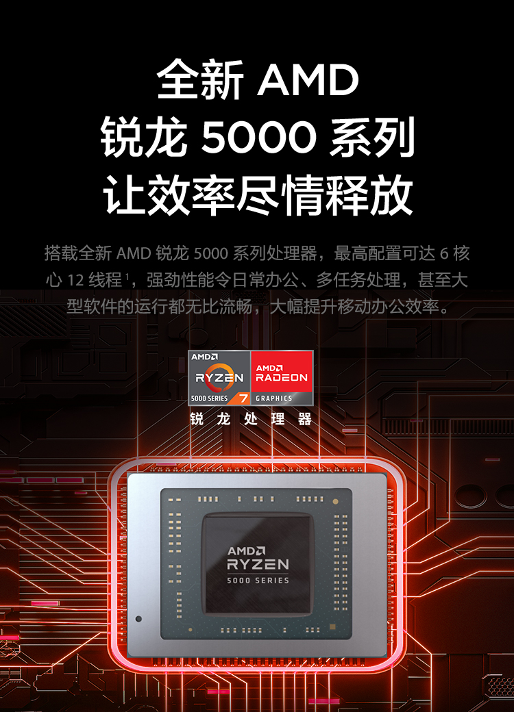 联想扬天 S14 锐龙版轻薄商务本 搭载AMD锐龙5000系列强劲多核高效办公
