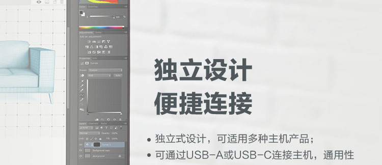 联想ThinkPad 40AF0135CN双接口扩展坞 USB-A/USB-C兼容 高功率充电和双4K显示