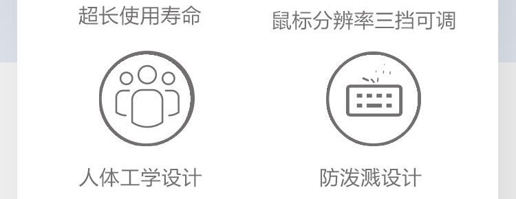 联想KM180 USB键鼠套装 超长寿命按键三档DPI鼠标办公娱乐高效选择