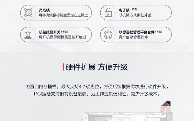 联想ThinkCentre M940t台式机 搭载第11代Intel Rocket Lake酷睿处理器多核多线程强劲性能