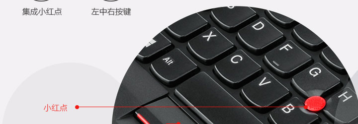 联想ThinkPad经典小红点有线键盘0B47190 精准操控高效办公节省空间提升工作效率