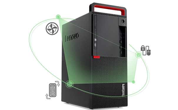 联想ThinkCentre M710t商用办公台式机 Intel i5-7500 4GB内存1TB硬盘