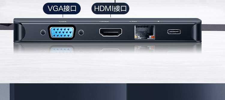 联想USB-C多功能扩展坞36004372 一线连接多接口办公支持视频音频和网络连接