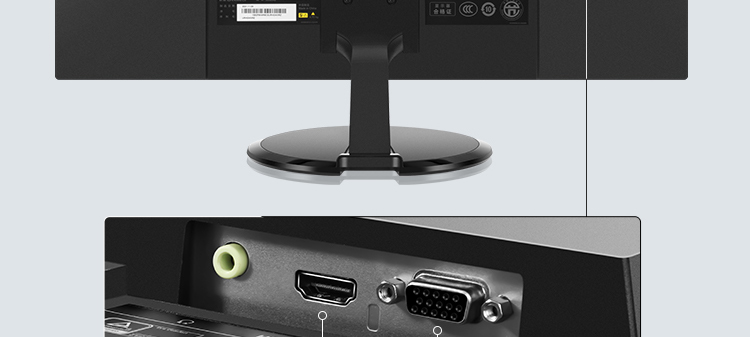联想ThinkVision T27a-30显示器 27英寸超窄边框全高清显示器178°广视角低蓝光护眼设计