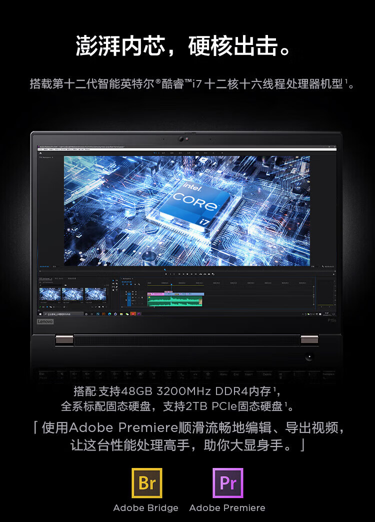 联想ThinkPad P16s 16英寸高性能移动工作站 商用笔记本搭载12代i7-1260p处理器32GB内存512GB固态T550 4G独显