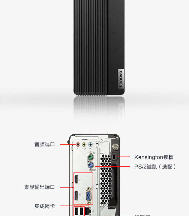 联想ThinkCentre M950s商务台式机 8.2升紧凑机身灵活部署节省办公空间