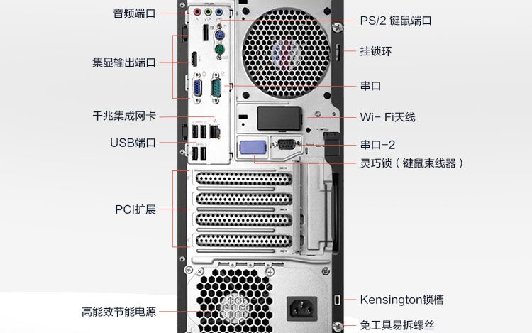 联想ThinkCentre M940t台式机 搭载第11代Intel Rocket Lake酷睿处理器多核多线程强劲性能
