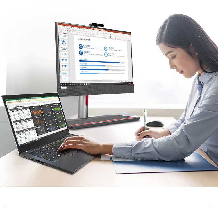 联想ThinkCentre M70a 21.5英寸一体机 第12代Intel酷睿高清IPS触控屏