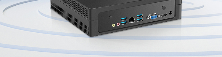 联想云终端ECC-T30工控机 桌面挂壁多用支持多串口和USB设备