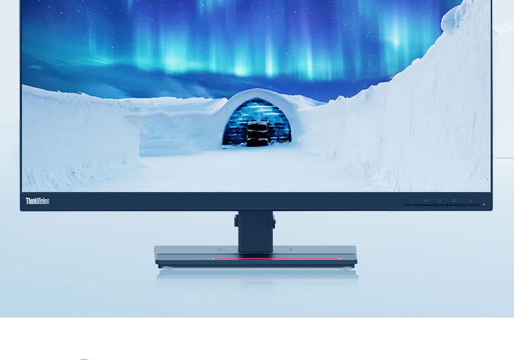 联想ThinkVision T27q-20显示器 27英寸QHD显示器丰富接口高色域灵活支架设计