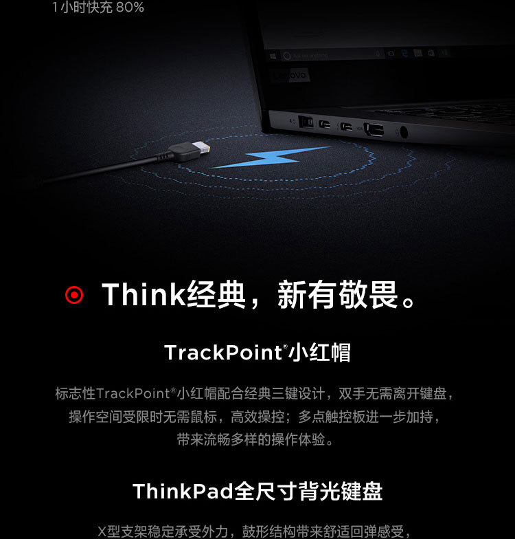 联想ThinkPad X1隐士笔记本 VR/MR支持4GB DDR6独显64GB内存扩展
