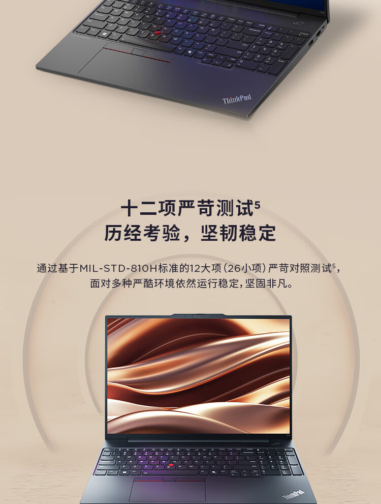 联想ThinkPad E16 AI笔记本 英特尔酷睿16核设计高效多任务办公利器