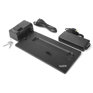 联想ThinkPad CS18 高级底座式扩展坞 免驱即插即用笔记本安全锁加固桌面锁孔与主机锁双重防护