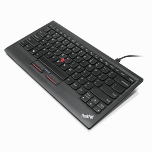 联想ThinkPad经典小红点有线键盘0B47190 精准操控高效办公节省空间提升工作效率